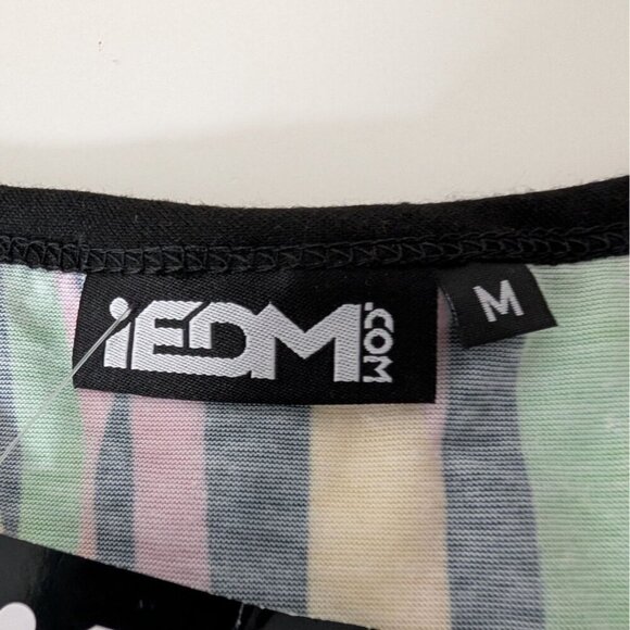 NEW iEDM Tiger Stripe Tunic Dress Womens Size Med Colorful Sleeveless Pullover - Picture 6 of 11